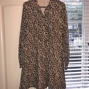 Cheetah Print Loft Dress